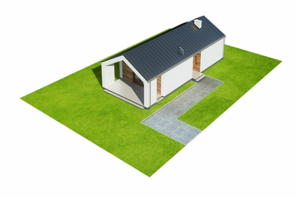 Projekt domu Stroiczka DM-6622 , parterowy, jednorodzinny, nowoczesny, bez garażu - model