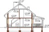Projekt domu DM-6500 - przekrój