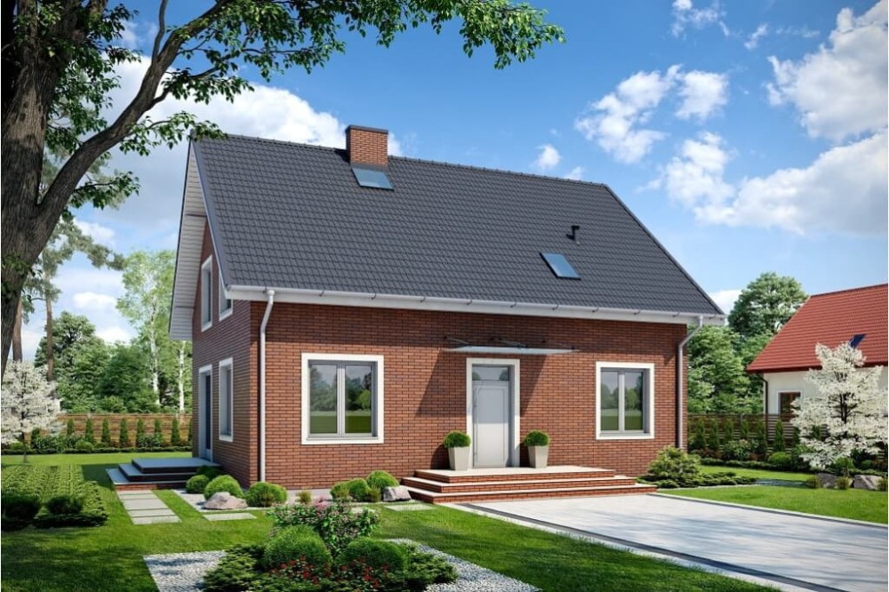 Projekt domu DM-6653 - wykończenie elewacji