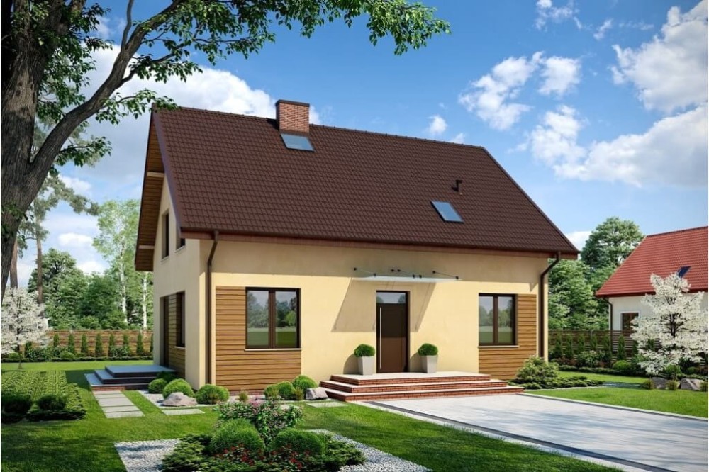 Projekt domu DM-6653 - wykończenie elewacji