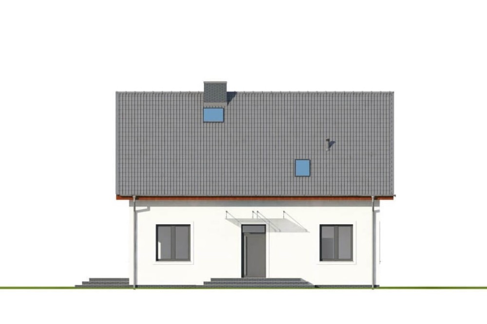 Projekt domu DM-6653 - elewacja frontowa
