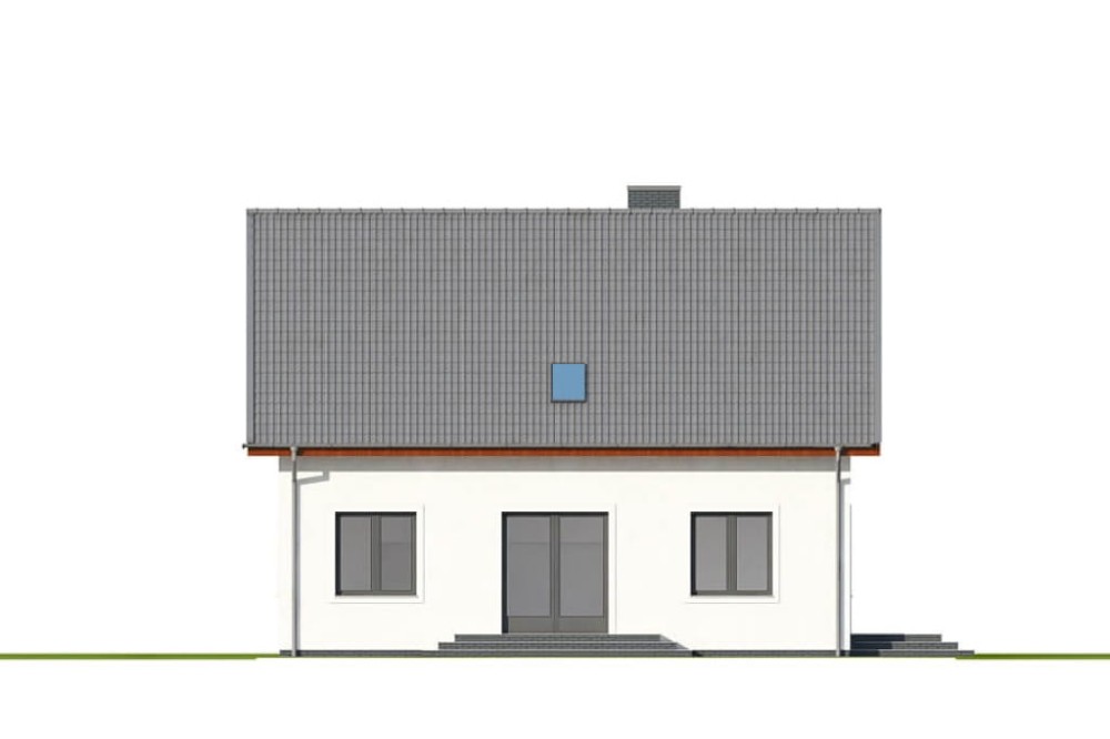 Projekt domu DM-6653 - elewacja ogrodowa