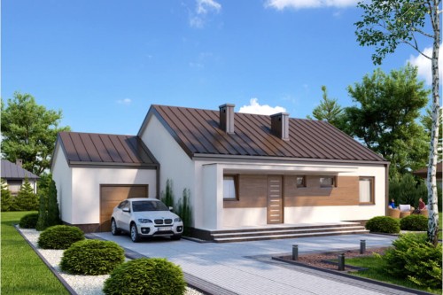 Projekt domu DM-5538 N - wykończenie elewacji