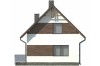 Projekt domu Czajków C DM-5582 C, parterowy, z poddaszem użytkowym, tradycyjny, bez garażu  - elewacja lewa