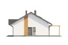 Projekt domu Briga DM-6698, parterowy, niepodpiwniczony, bez garażu - elewacja boczna