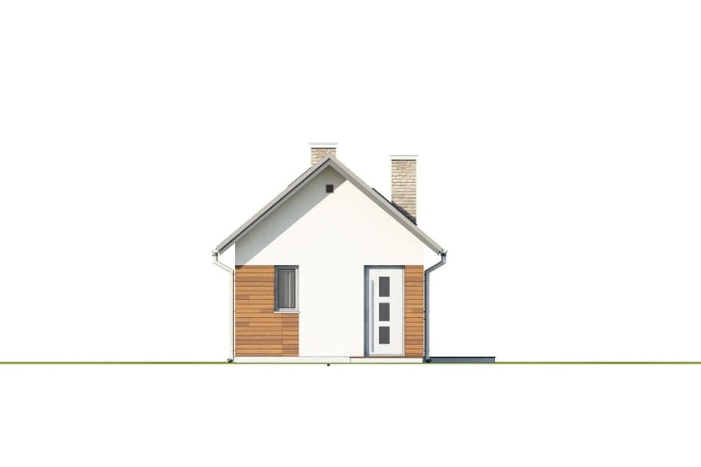 Projekt domu Vinium DM-6692, parterowy, jednorodzinny, nowoczesny, bez garażu, bez podpiwniczenia - elewacja frontowa