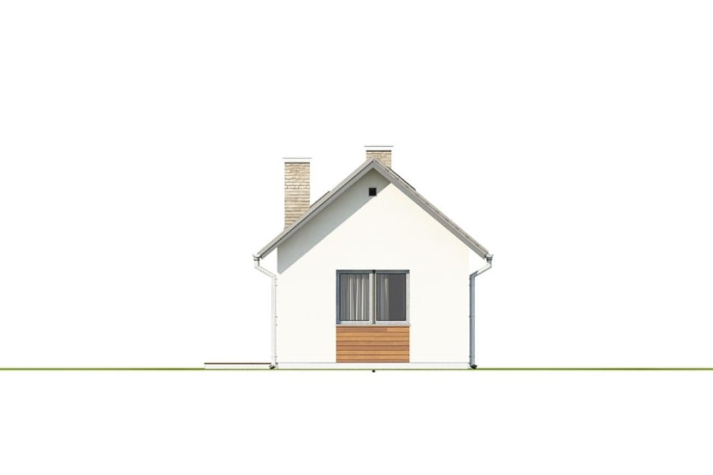 Projekt domu Vinium DM-6692, parterowy, jednorodzinny, nowoczesny, bez garażu, bez podpiwniczenia - elewacja ogrodowa