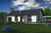 Projekt domu  Nawojowa DM-5518, jednorodzinny przeznaczony dla 3 - 4 osób - wizualizacja elewacji