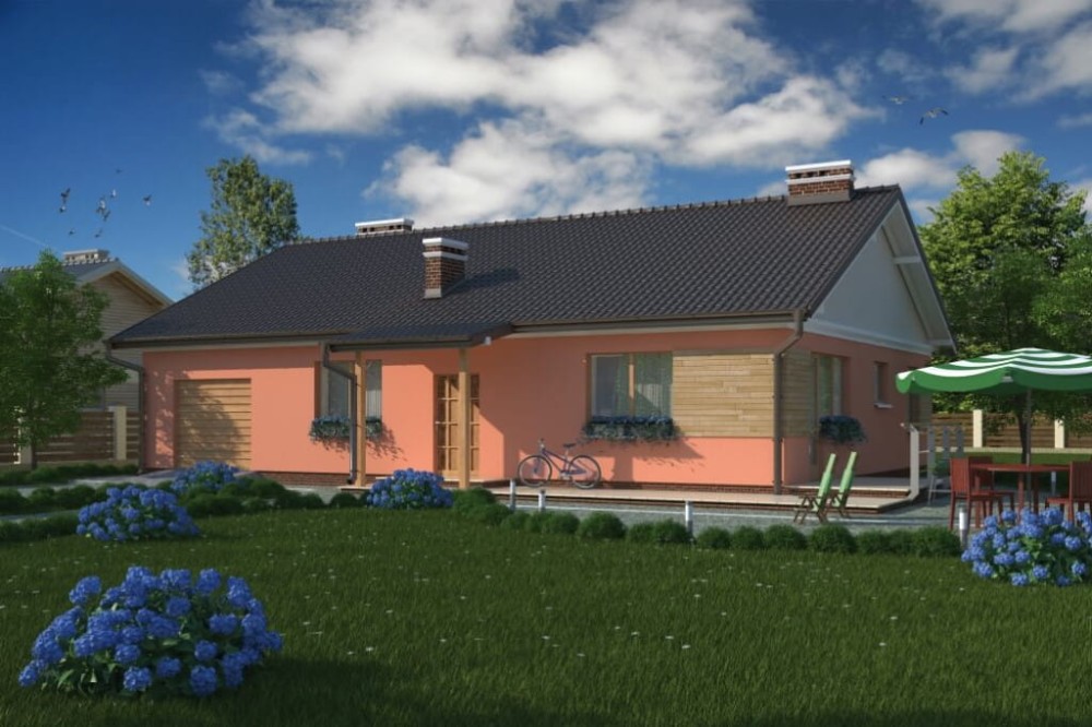 Projekt domu DM-5518  - wykończenie elewacji