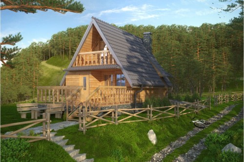 Projekt domu DM-6119 - wykończenie elewacji