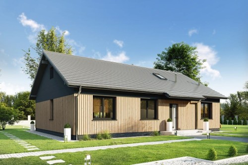 Projekt domu DM-6741 - wykończenie elewacji