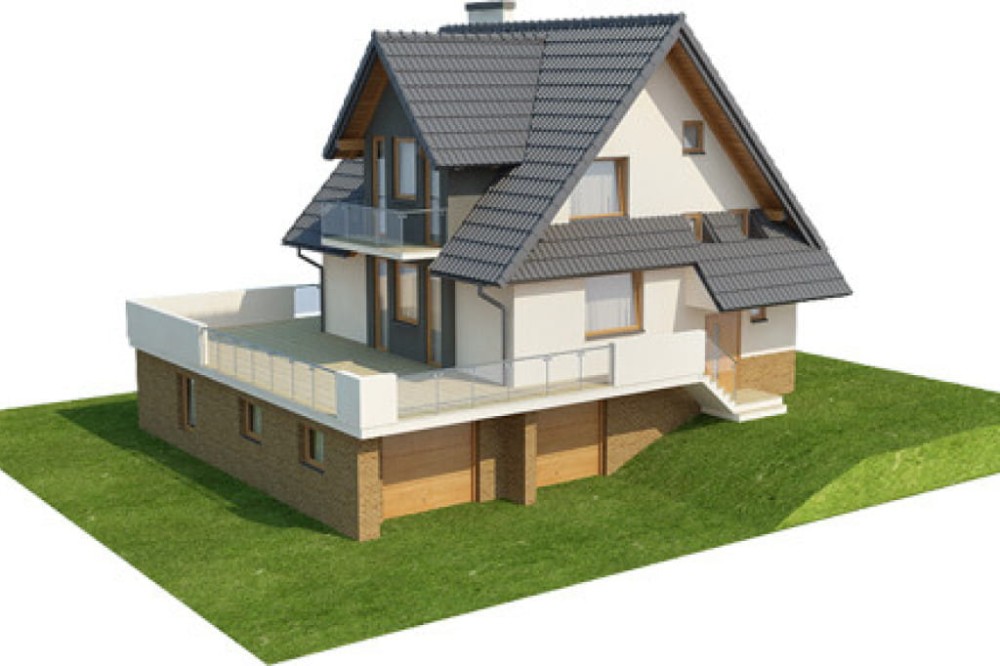 Projekt domu DM-6031 - model 3D