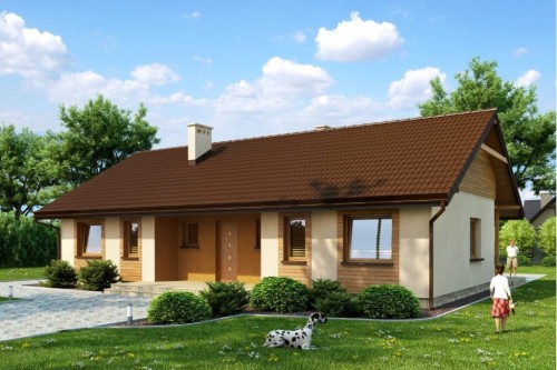 Projekt domu DM-6292 N - wykończenie elewacji