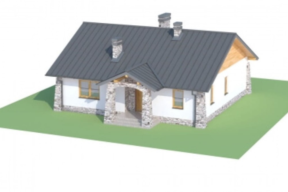 Projekt domu DM-6301 - model 3D