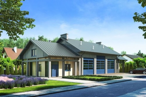 Projekt budynku K-13 - wykończenie elewacji