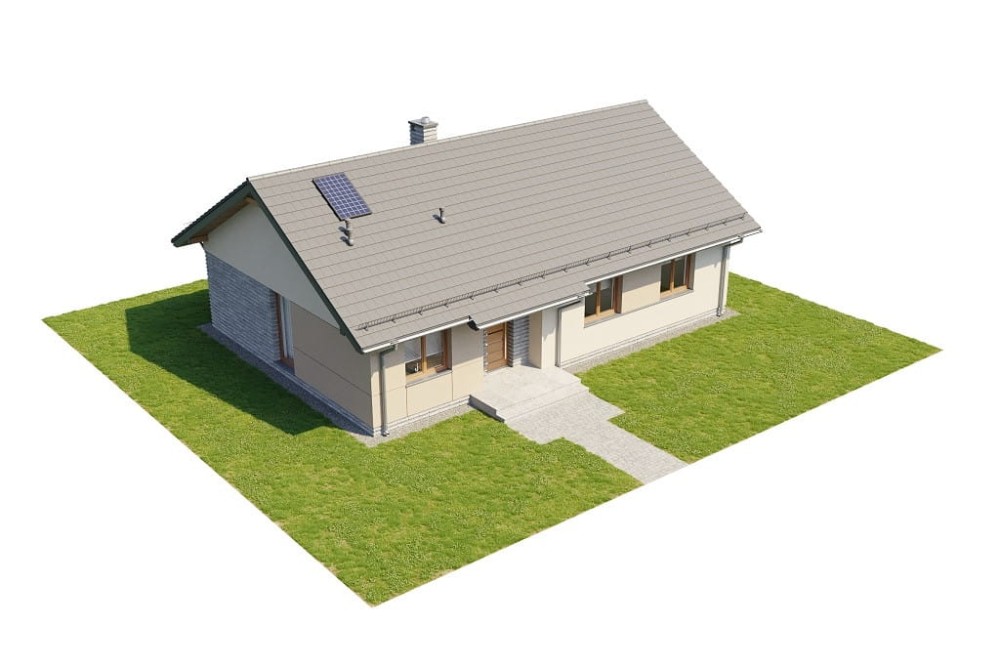 Projekt domu Celozja D DM-6616 D, parterowy, niepodpiwniczony, bez garażu -model