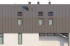 Projekt domu Strojnów DM-6505, parterowy z użytkowym poddaszem, z garażem dwustanowiskowym, bez podpiwniczenia - elewacja lewa