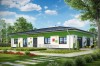 Projekt przedszkola K-102, parterowy, niepodpiwniczony-kolorystyka wersja 3