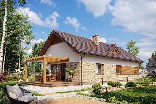 Projekt domu DM-6662 - wykończenie elewacji