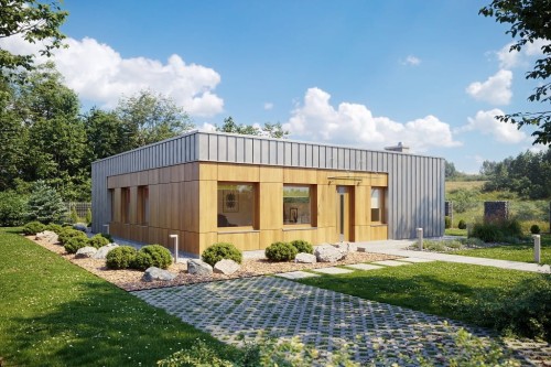 Projekt domu DM-6643 - wykończenie elewacji