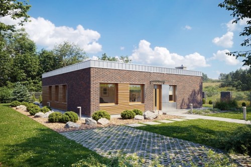 Projekt domu DM-6643 - wykończenie elewacji