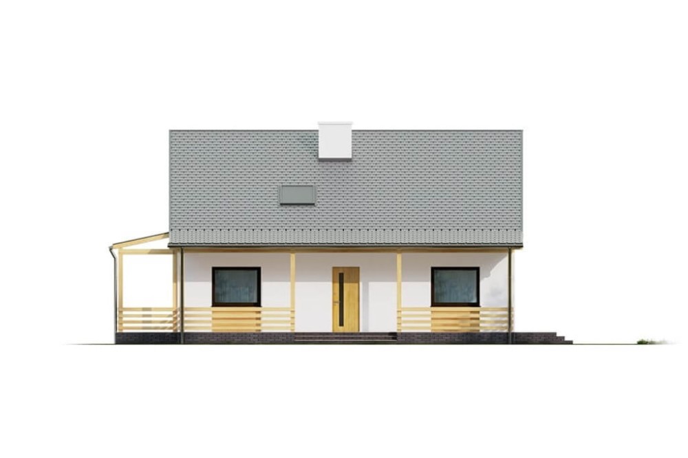 Projekt domu DM-6617 - elewacja frontowa
