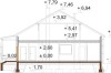 Projekt domu DM-6617 - przekrój A-A