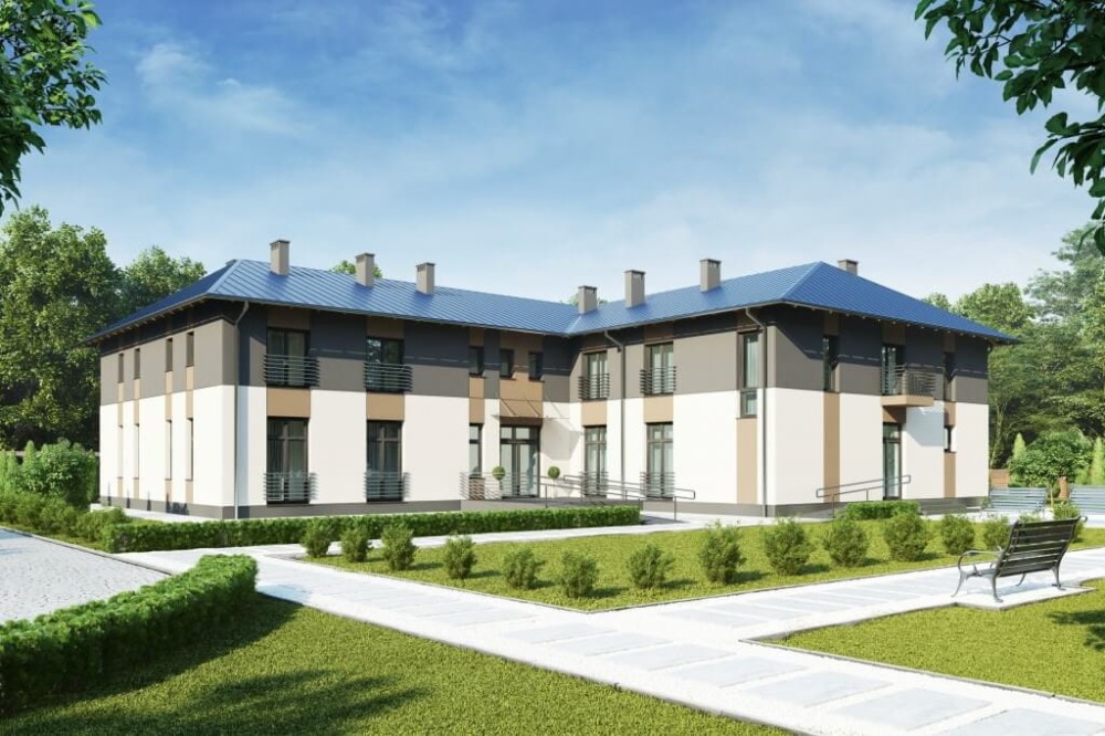 Projekt budynku K-112 - wykończenie elewacji