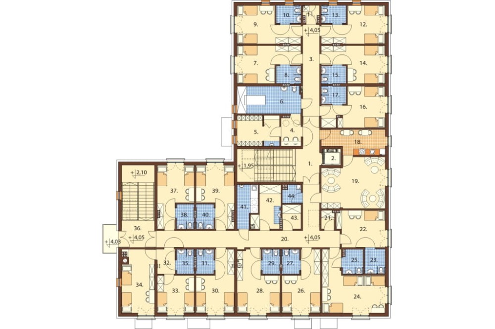 Projekt budynku K-112 - rzut piętra