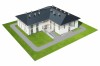 Projekt domu opieki dla osób starszych K-112, piętrowy, niepodpiwniczony - model