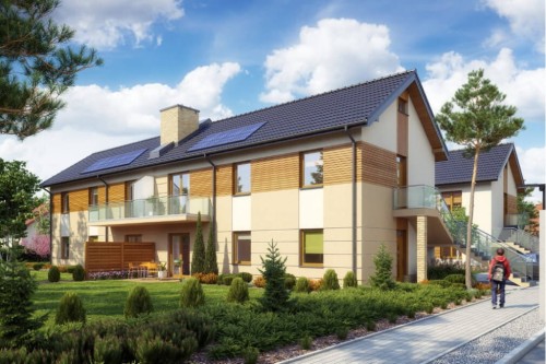 Projekt domu DM-6563 - wykończenie elewacji