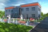 Projekt budynku biurowego K-23, piętrowy, niepodpiwniczony, bez garażu - kolorystyka wersja 1