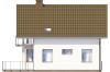 Projekt domu Wawrzynów DM-6536, parterowy z poddaszem mieszkalnym, częściowo podpiwniczony - wizualizacja elewacji ogrodowej