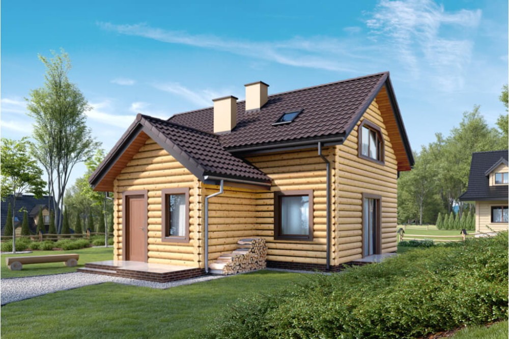 Projekt domu DM-6538 - wykończenie elewacji