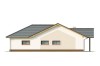 Projekt domu Miluszyk DM-6641, parterowy z garażem dwustanowiskowym - wizualizacja elewacji prawej