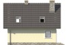 Projekt domu Zalesie N DM-6268 N, parterowy z poddaszem mieszkalnym, bez podpiwniczenia - elewacja ogrodowa