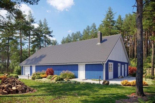 Projekt budynku K-123 - wykończenie elewacji