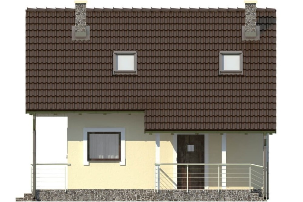 Projekt domu DM-6223 - elewacja frontowa