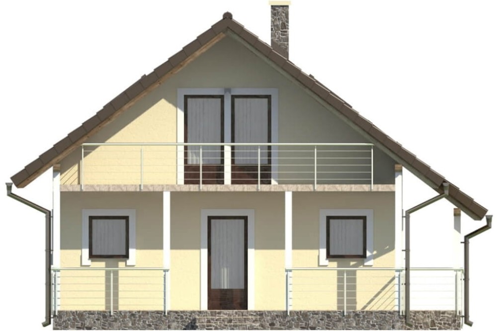 Projekt domu DM-6223 - elewacja boczna