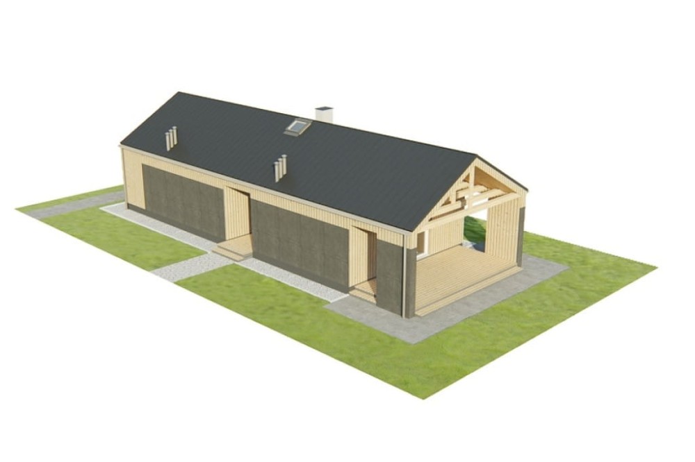 Projekt domu Merino DM-6780, parterowy, jednorodzinny, bez garażu, bez podpiwniczenia - model