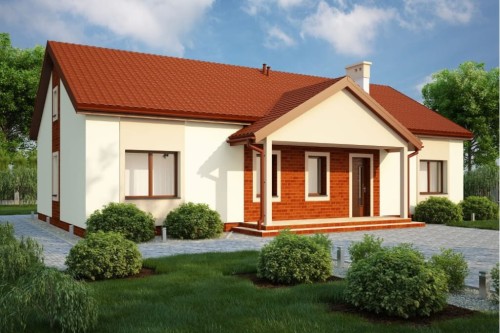 Projekt domu DM-6591 - wykończenie elewacji