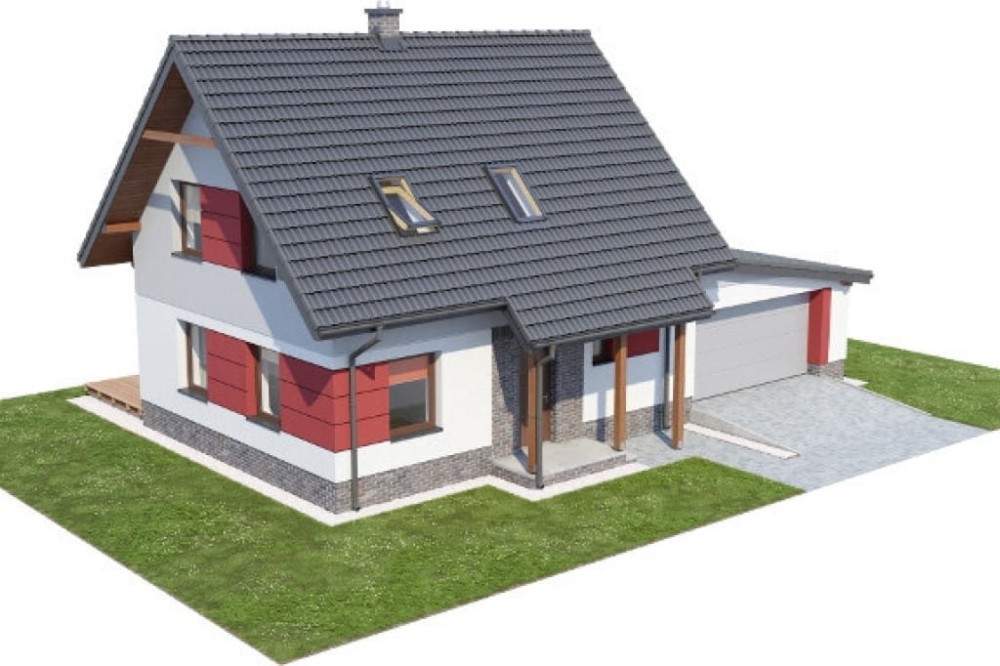 Projekt domu DM-6525 - model 3D