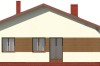 Projekt domu Bzowo N DM-6101 N, parterowy, bez garażu, bez podpiwniczenia - elewacja lewa