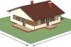 Projekt domu Bzowo N DM-6101 N, parterowy, bez garażu, bez podpiwniczenia - model