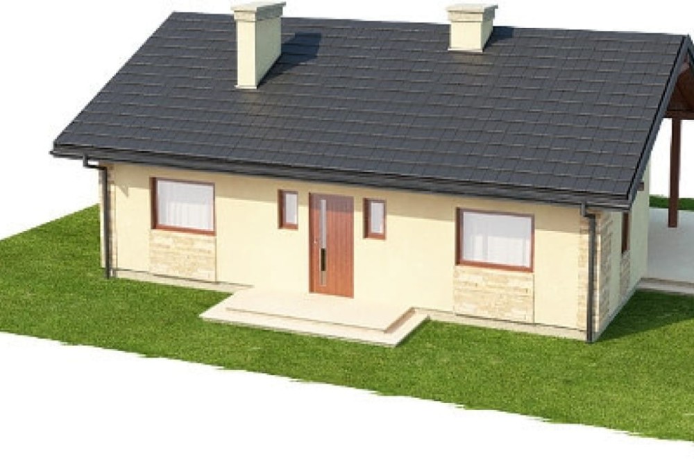 Projekt domu Serock N DM-6306 N, parterowy, bez garażu, bez podpiwniczenia - model