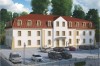 Projekt hotelu K-74 -  piętrowy, podpiwniczony, bez garażu - kolorystyka wersja 1