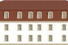 Projekt hotelu K-74 -  piętrowy, podpiwniczony, bez garażu - elewacja ogrodowa