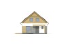 Projekt domu Orea DM-6785, parterowy z poddaszem użytkowym, bez garażu, bez podpiwniczenia - elewacja frontowa