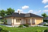 Projekt domu Gorzków DM-6331, parterowy, z garażem dwustanowiskowym, bez podpiwniczenia - kolorystyka wersja 3