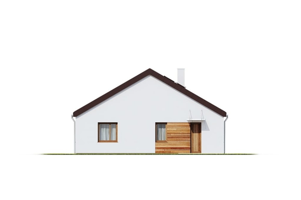 Projekt domu Agrit DM-6654,  parterowy, niepodpiwniczony, bez garażu - elewacja lewa